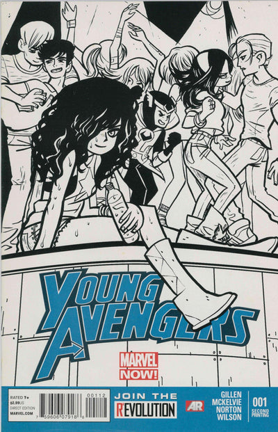 YOUNG AVENGERS VOL 2 #1 2ND PTG OMALLEY SKETCH VAR NOW (FN)