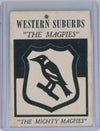 1968 SCANLENS RUGBY LEAGUE WESTERN SUBURBS MAGPIES CREST LOGO EMBLEM