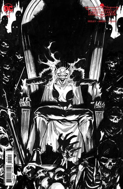 KNIGHT TERRORS ANGEL BREAKER (2023) #1 CVR F INC 1:50 MATTEO LOLLI B&W CARD STOCK VAR