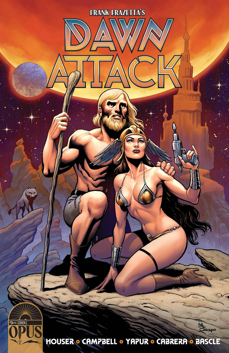 FRANK FRAZETTAS DAWN ATTACK #3 CVR C 5 COPY INCV SANAPO & MARTIN