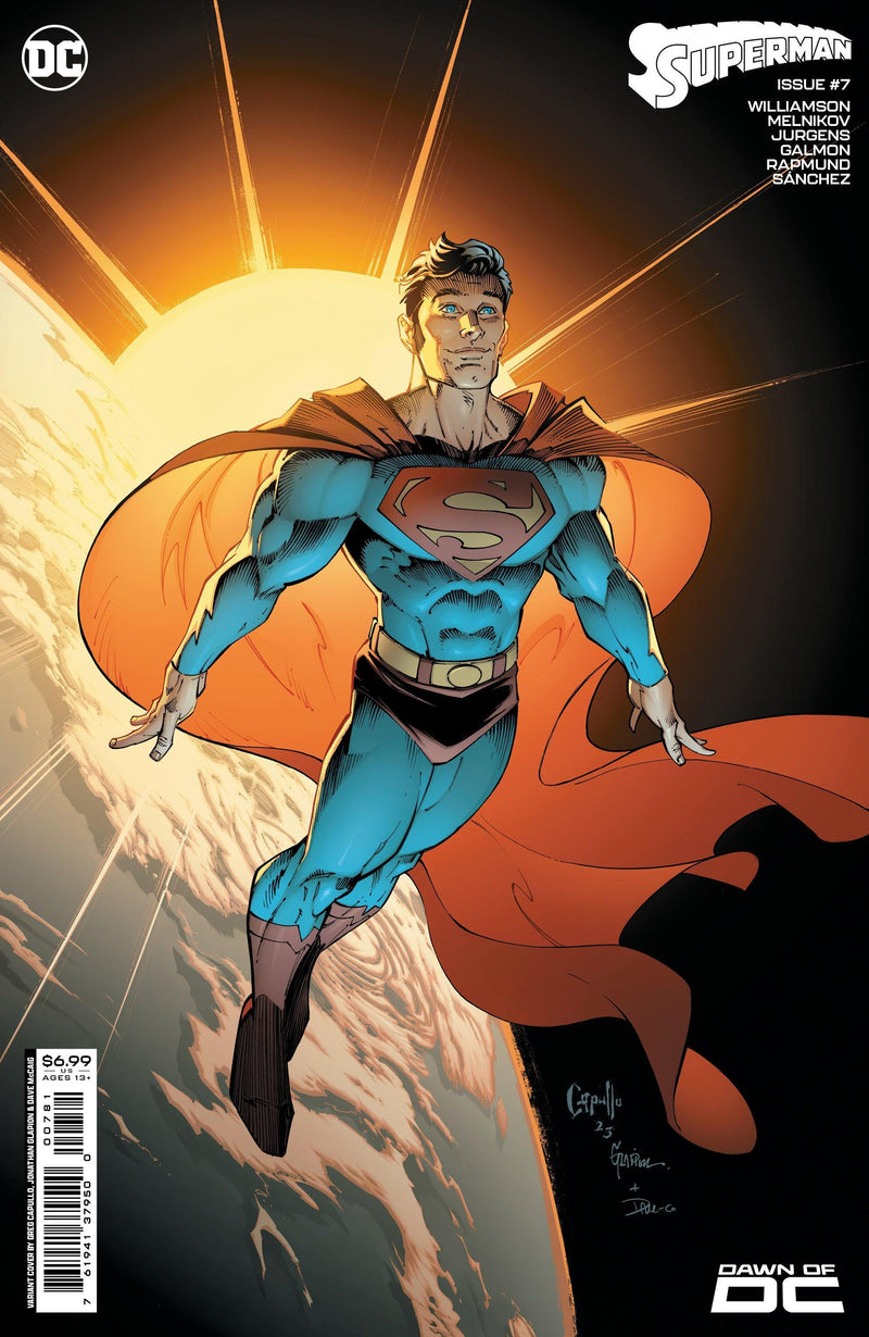 SUPERMAN VOL 7 (2023) #7 CVR F GREG CAPULLO & JONATHAN GLAPION CARD STOCK VAR (#850)
