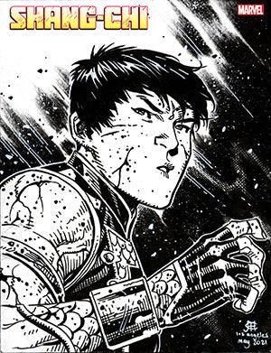 SHANG-CHI VOL 2 #8 CHEUNG HEADSHOT SKETCH VAR