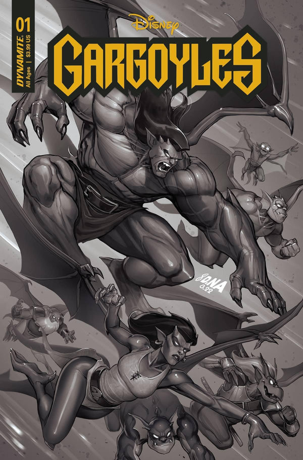 GARGOYLES VOL 3 (2022) #1 CVR J 15 COPY INCV NAKAYAMA B&W