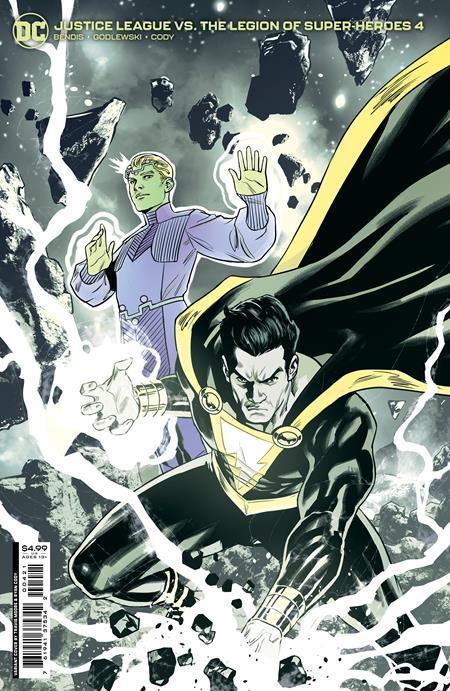 JUSTICE LEAGUE VS THE LEGION OF SUPER-HEROES #4 CVR B TRAVIS MOORE CARD STOCK VAR