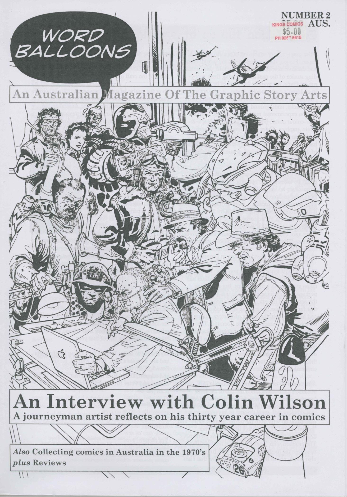 WORD BALLOONS #2 - AN AUSTRALIAN MAGAZINE OF THE GRAPHIC STORY ARTS - Kings Comics