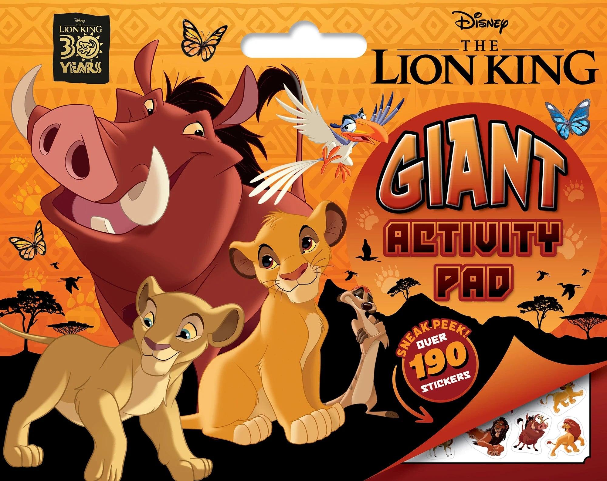 THE LION KING 30TH ANNIVERSARY GIANT ACTIVITY PAD - Kings Comics