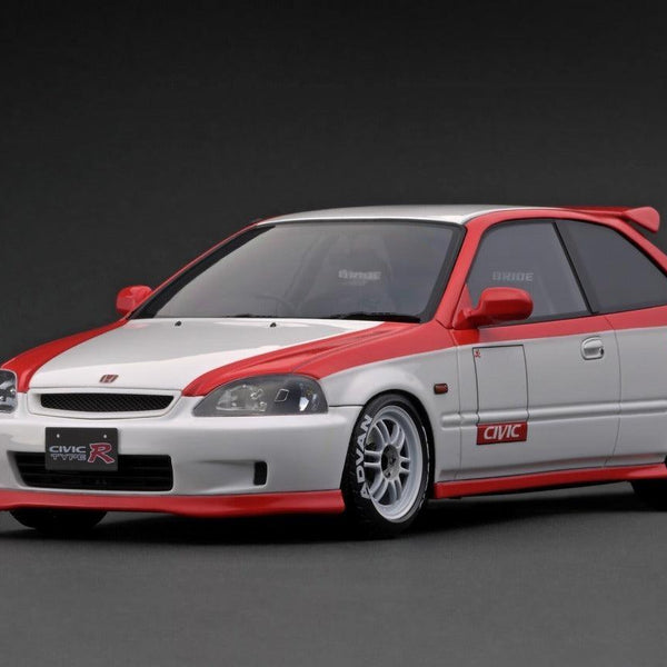 IGNITION MODEL 1/18 HONDA CIVIC EK9 TYPE R WHITE RED - Kings Comics