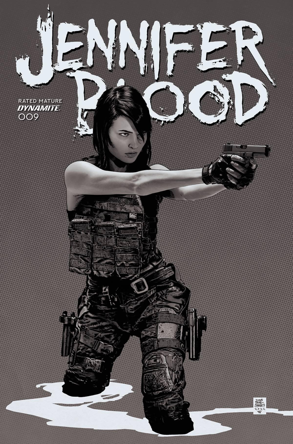 JENNIFER BLOOD VOL 2 #9 CVR F 10 COPY INCV BRADSTREET B&W - Kings Comics