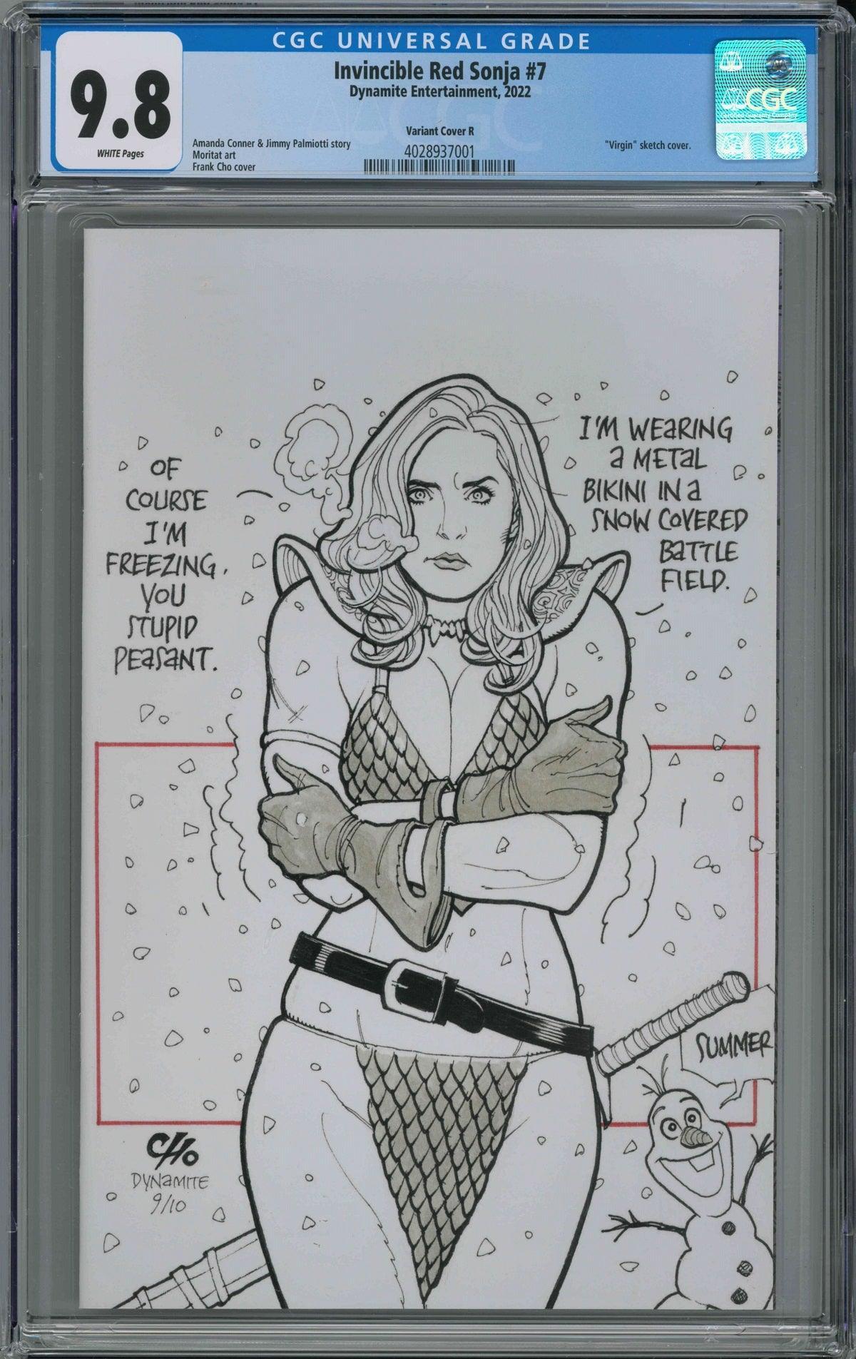 CGC INVINCIBLE RED SONJA #7 1:21 VARIANT COVER R (9.8) - Kings Comics