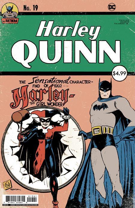 HARLEY QUINN VOL 4 (2021) #19 CVR C RYAN SOOK HOMAGE CARD STOCK VAR