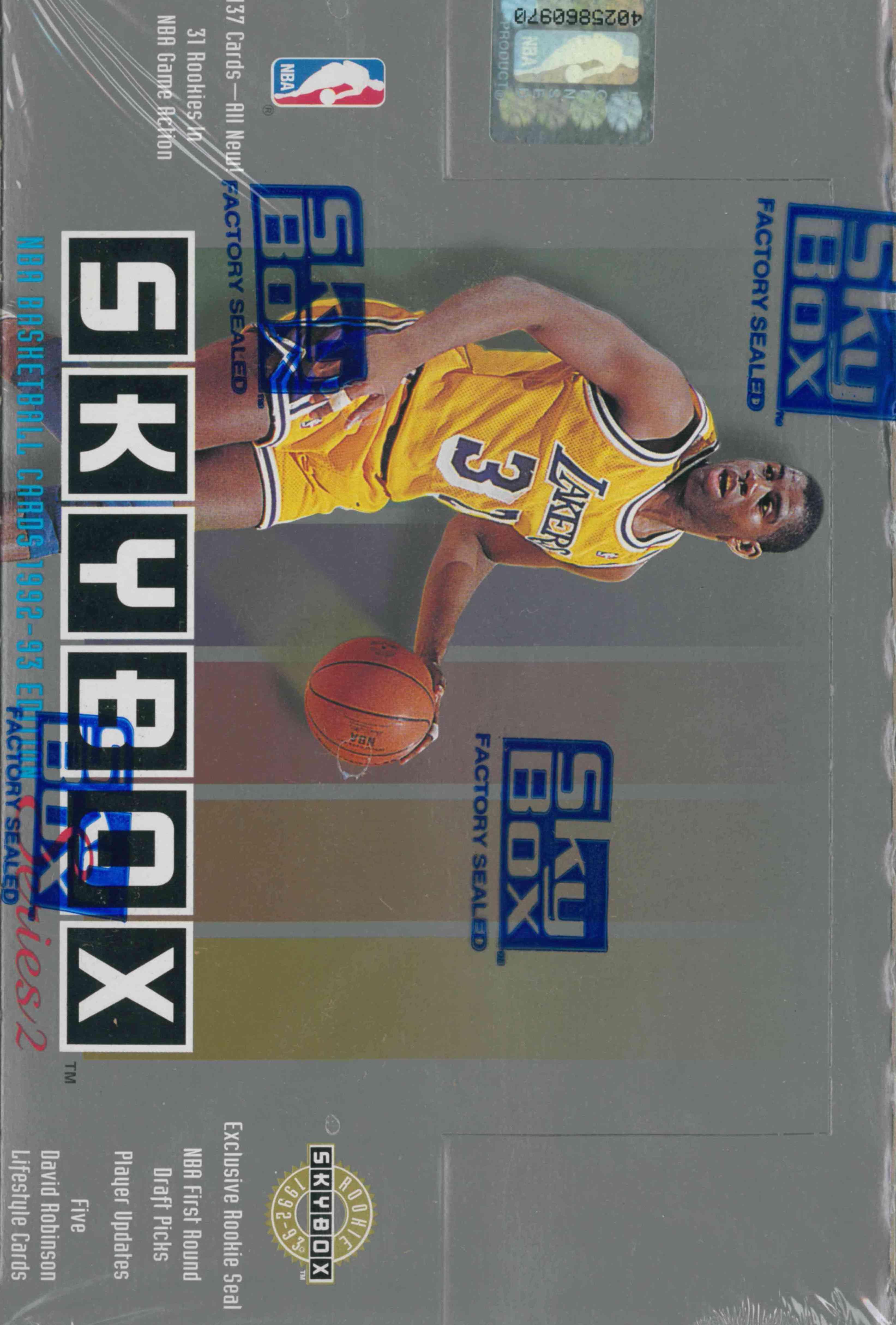 1992-93 SKYBOX NBA BASKETBALL CARDS SERIES 2 SEALED BOX - Kings Comics