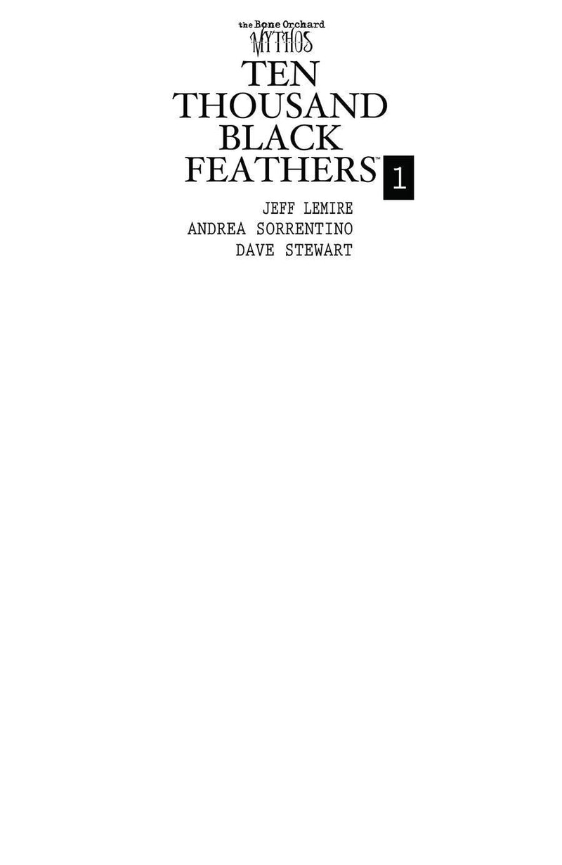 BONE ORCHARD MYTHOS TEN THOUSAND BLACK FEATHERS (2022) #1 CVR D BLANK SKETCH CVR