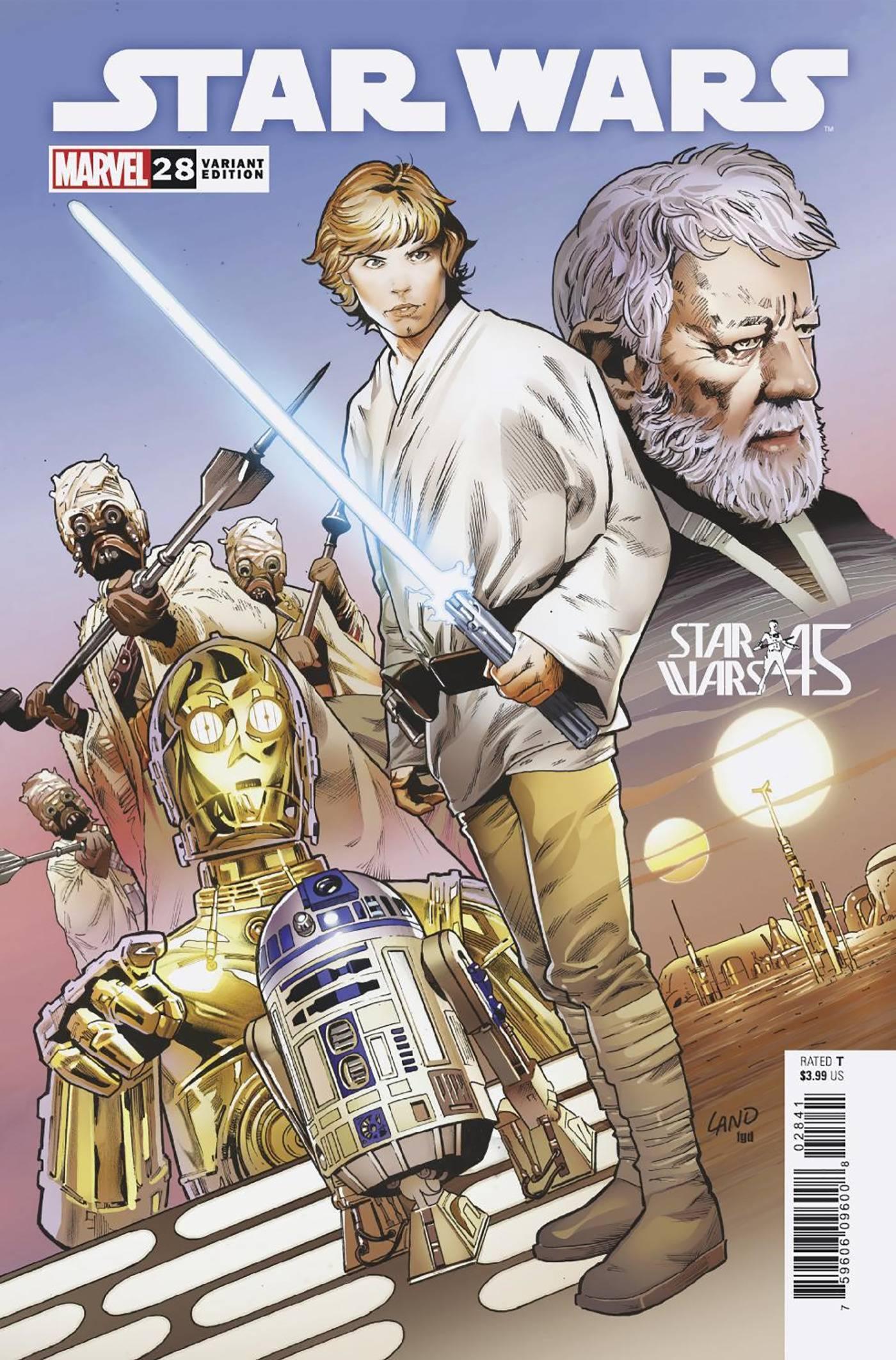 STAR WARS VOL 5 (2020) #28 LAND NEW HOPE 45TH ANNIVERSARY VAR - Kings Comics