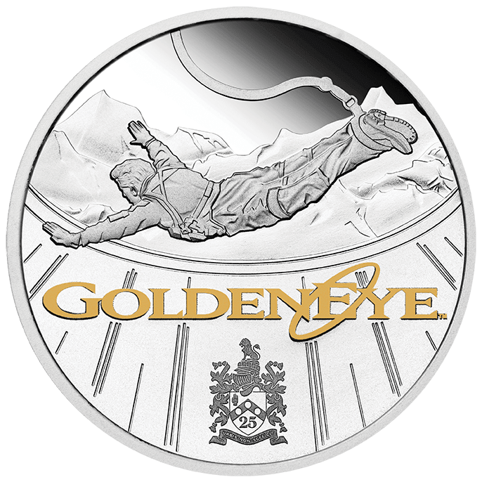 JAMES BOND GOLDEN EYE 25TH ANNIVERSARY 2020 1oz SILVER PROOF COIN - Kings Comics