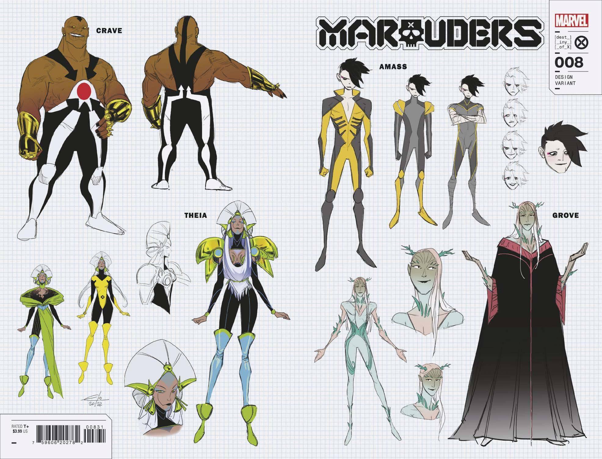 MARAUDERS VOL 2 #8 10 COPY INCV CARLINI NEW CHAR WRPAD DESIGN VAR - Kings Comics