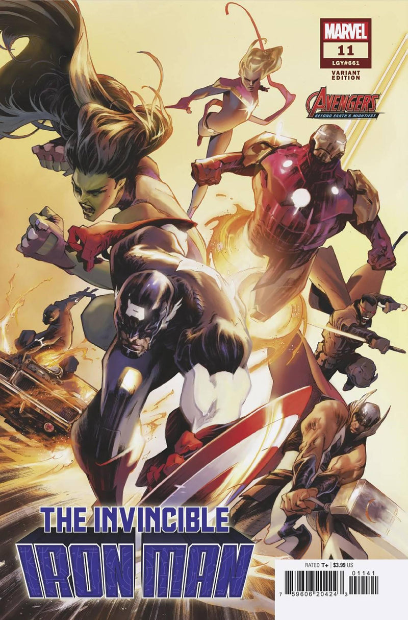 INVINCIBLE IRON MAN VOL 4 (2022) #11 ALEX LOZANO AVENGERS 60TH VAR