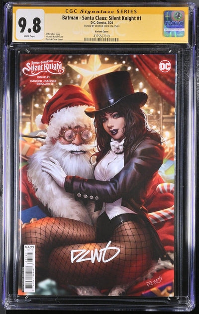 CGC BATMAN SANTA CLAUS SILENT KNIGHT #1 CHEW VARIANT (9.8) SIGNATURE SERIES - SIGNED BY DERRICK CHEW