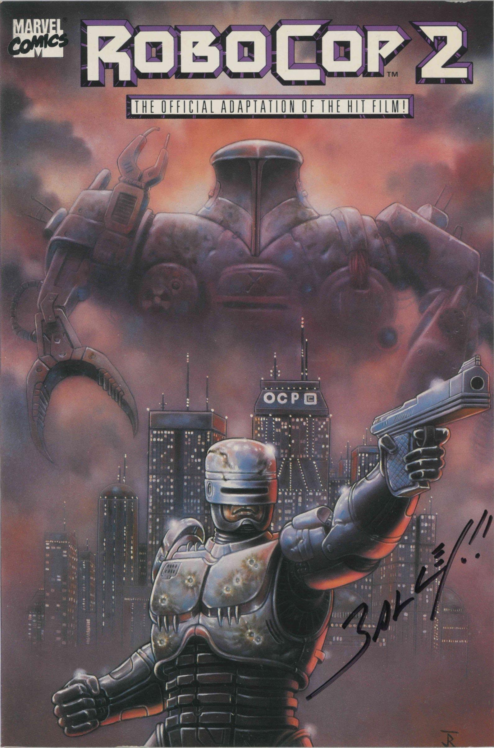 ROBOCOP 2 MOVIE ADAPTATION (1990) DELUXE EDITION - SIGNED BY MARK BAGLEY - Kings Comics