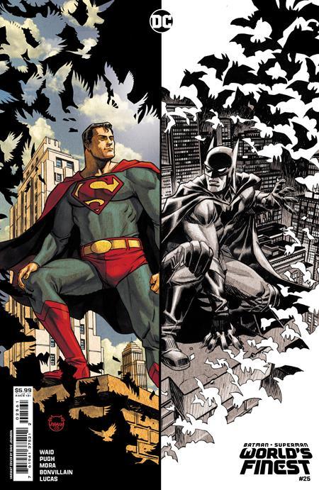 BATMAN SUPERMAN WORLDS FINEST (2022) #25 CVR D DAVE JOHNSON CARD STOCK VAR - Kings Comics