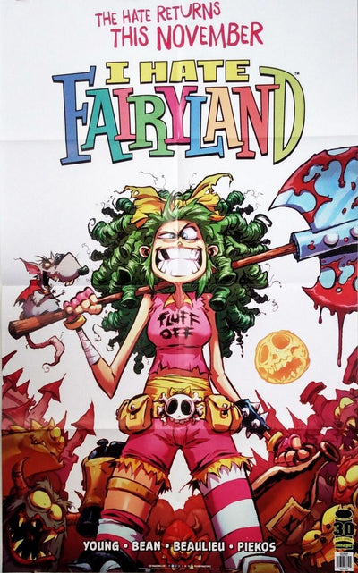 I HATE FAIRYLAND FOLDED PROMO POSTER