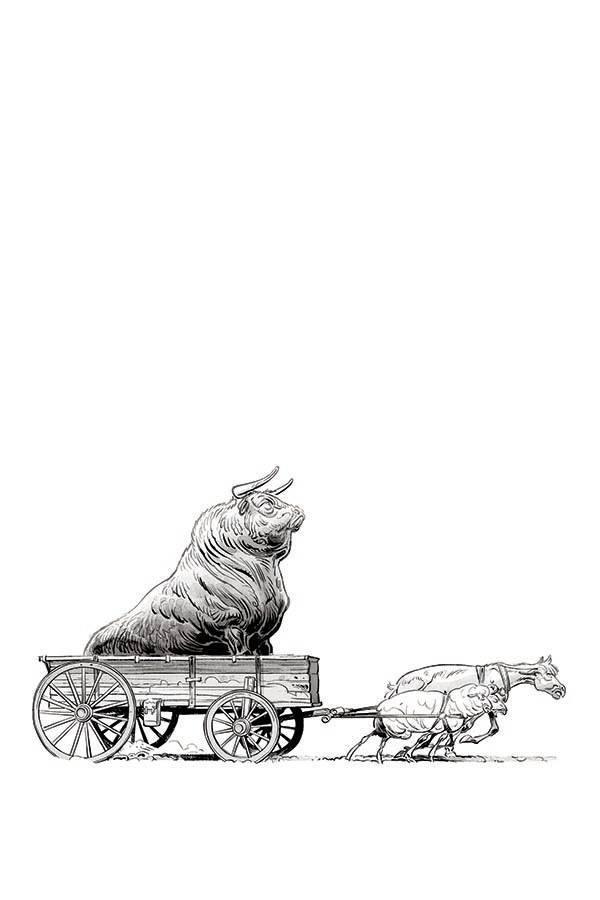 ANIMAL CASTLE #2 CVR E 30 COPY DELEP B&W SILVIO BULL