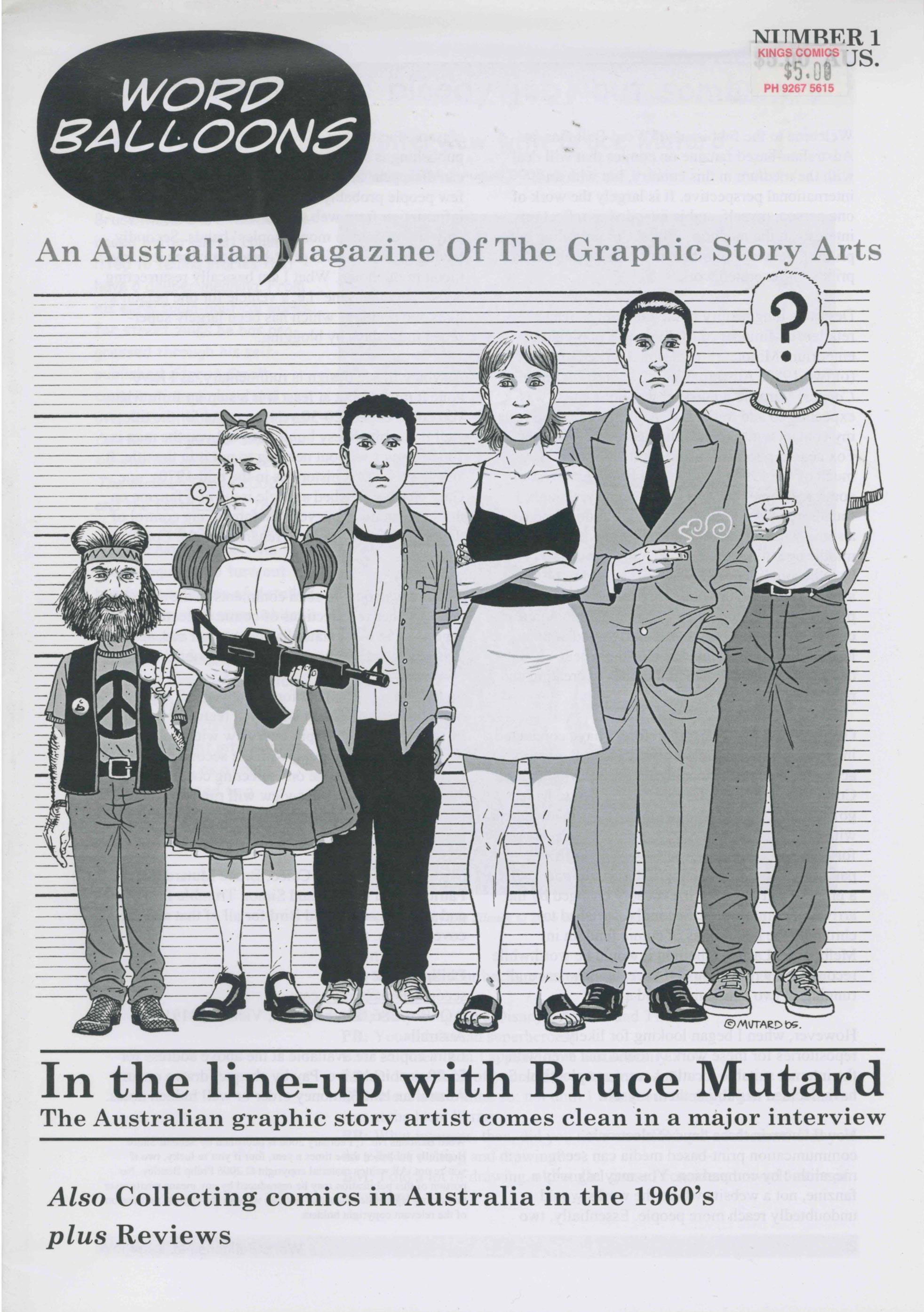 WORD BALLOONS #1 - AN AUSTRALIAN MAGAZINE OF THE GRAPHIC STORY ARTS - Kings Comics