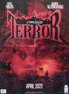 A TOWN CALLED TERROR / BLOOD-STAINED TEETH DOUBLE SIDED FOLDED PROMO POSTER