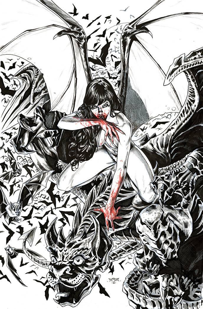 VENGEANCE OF VAMPIRELLA VOL 2 #17 21 COPY STA MARIA B&W VIRGIN FOC