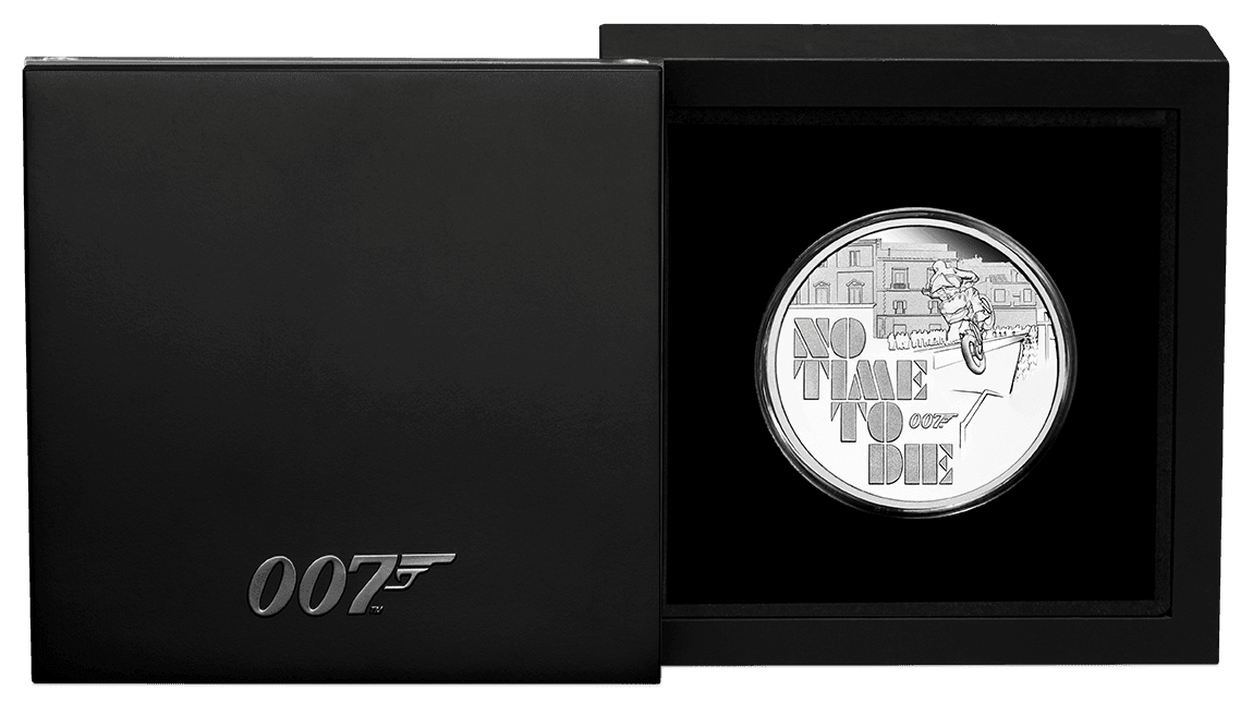 JAMES BOND NO TIME TO DIE 2020 1oz SILVER PROOF COIN - Kings Comics