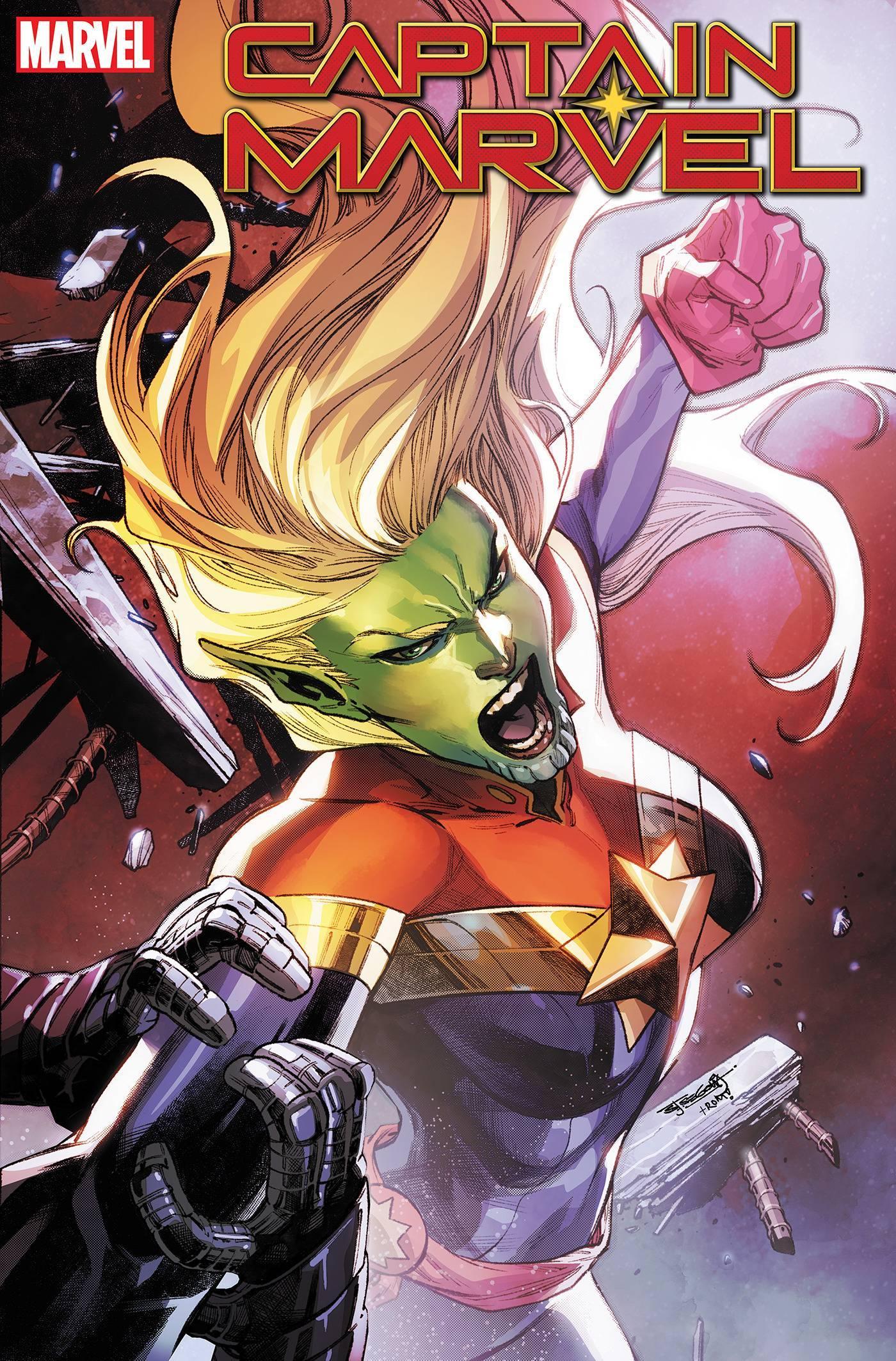 CAPTAIN MARVEL VOL 9 (2019) #38 SEGOVIA SKRULL VAR - Kings Comics