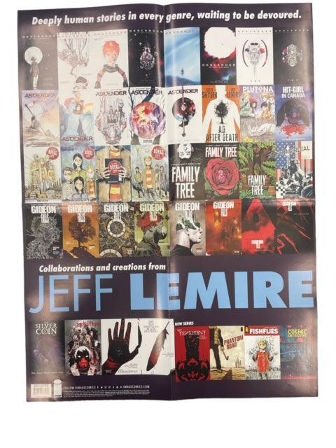 FISHFLIES LEMIRE BACKLIST FOLDED PROMO POSTER - Kings Comics