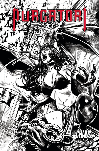 PURGATORI VOL 4 #5 CVR E 10 COPY INCV STA MARIA B&W