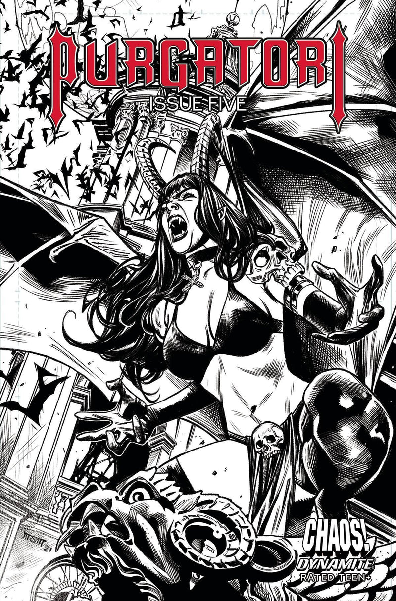 PURGATORI VOL 4 #5 CVR E 10 COPY INCV STA MARIA B&W
