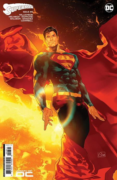 SUPERMAN VOL 7 (2023) #8 CVR F INC 1:25 EDWIN GALMON CARD STOCK VAR