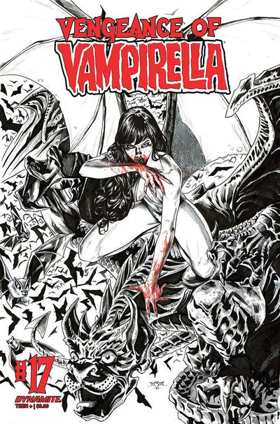 VENGEANCE OF VAMPIRELLA VOL 2 #17 11 COPY STA MARIA B&W FOC INCV