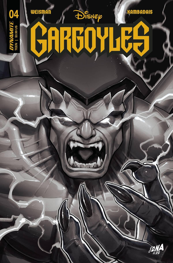GARGOYLES VOL 3 (2022) #4 CVR I 15 COPY INCV NAKAYAMA B&W