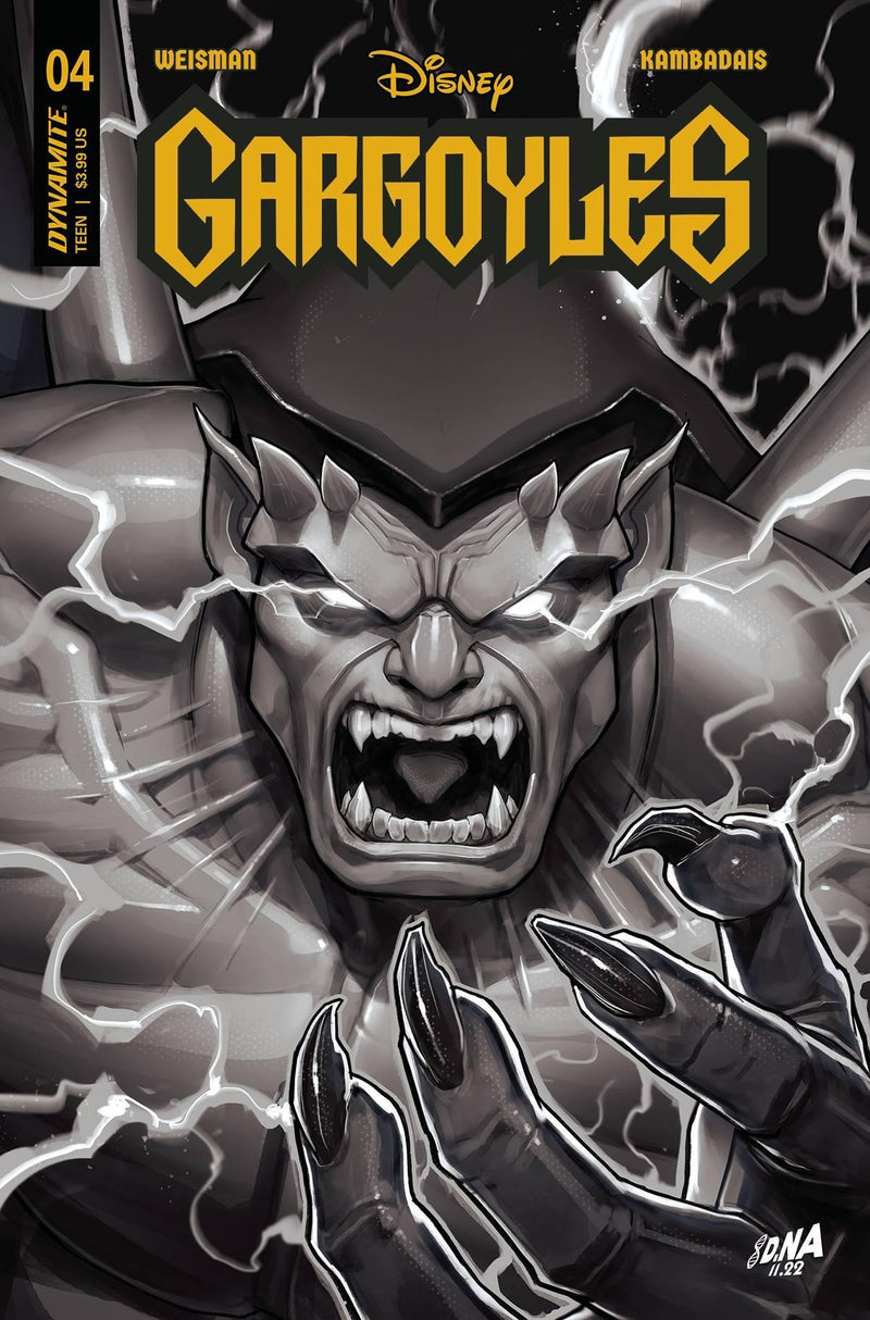 GARGOYLES VOL 3 (2022) #4 CVR I 15 COPY INCV NAKAYAMA B&W