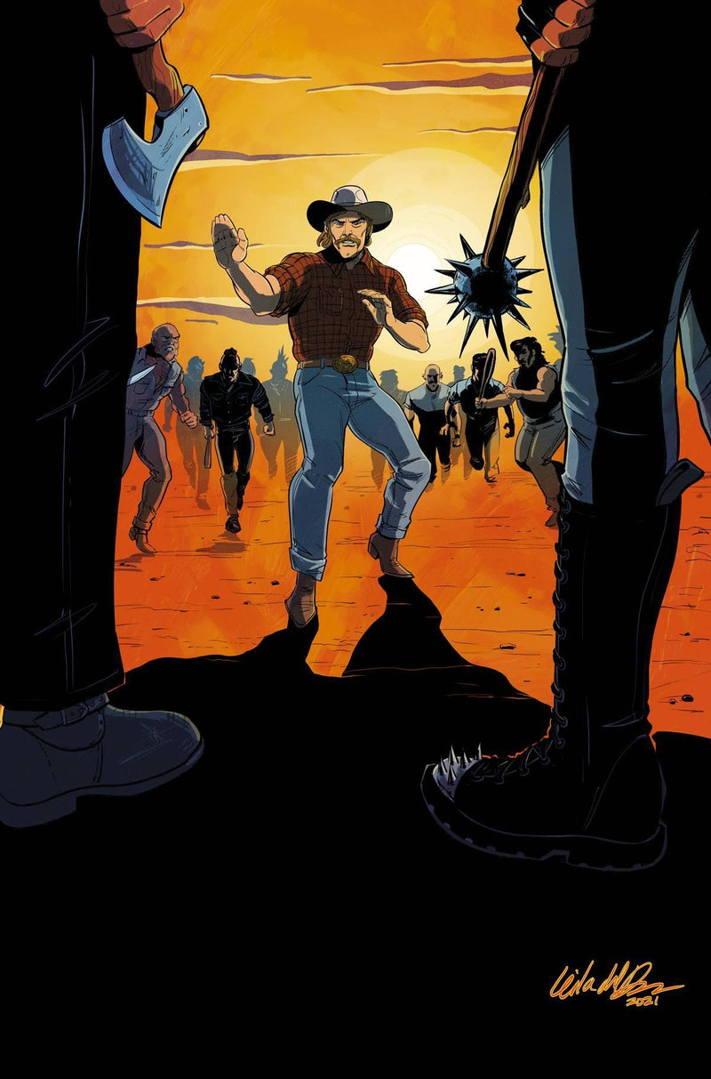 SIX SIDEKICKS OF TRIGGERED KEATON #6 CVR B DEL DUCA