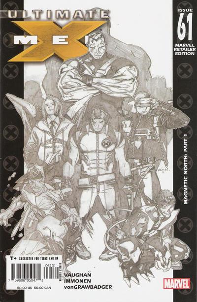 ULTIMATE X-MEN (2005) #61 MARVEL RETAILER EDITION SKETCH VAR