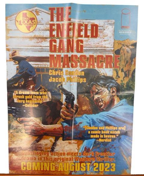 THE ENFIELD GANG MASSACRE / THE SCHLUB FOLDED PROMO POSTER