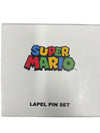NINTENDO SUPER MARIO LAPEL PIN SET - BATTLE DAMAGED SEE NOTES