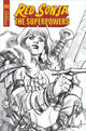 RED SONJA THE SUPERPOWERS #4 11 COPY DAVILA B&W FOC INCV