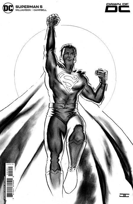 SUPERMAN VOL 7 (2023) #5 CVR F INC 1:50 JOHN CASSADAY CARD STOCK VAR