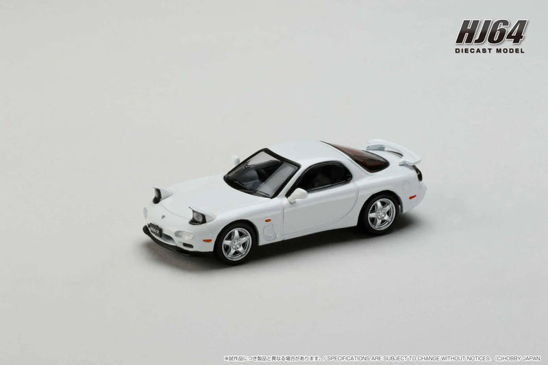 HOBBY JAPAN 1/64 MAZDA EFINI RX-7 (FD3S) PURE WHITE