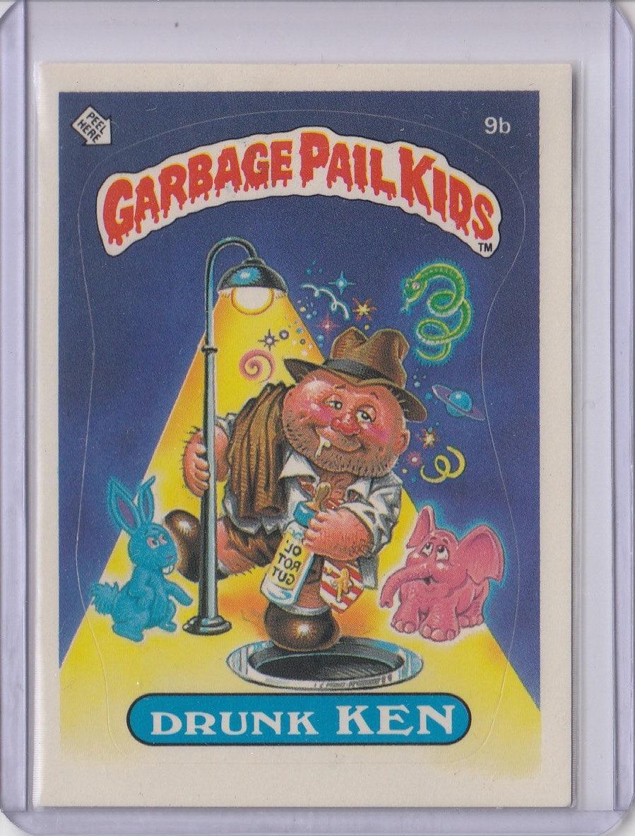 1985 GARBAGE PAIL KIDS GPK SERIES 1 #9B DRUNK KEN - Kings Comics