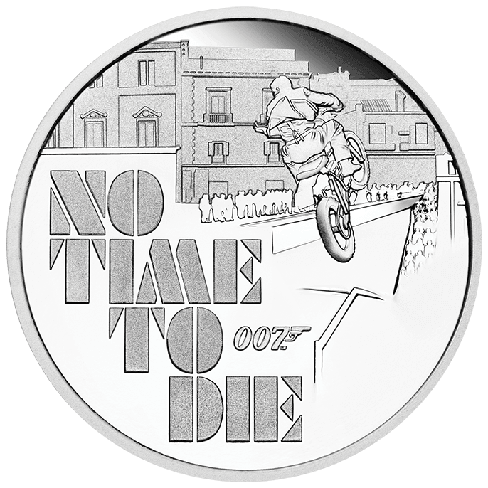 JAMES BOND NO TIME TO DIE 2020 1oz SILVER PROOF COIN - Kings Comics