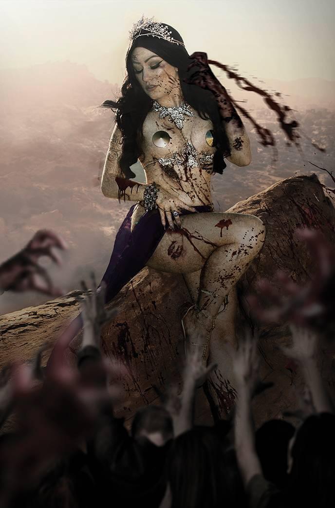 DIE!NAMITE #4 15 COPY HOLLON ZOMBIE COSPLAY VIRGIN FOC INCV
