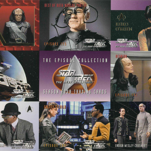 1996 SKYBOX STAR TREK NEXT GENERATION SEASON 4 UNCUT PROMO SHEET - Kings Comics