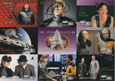 1996 SKYBOX STAR TREK NEXT GENERATION SEASON 4 UNCUT PROMO SHEET