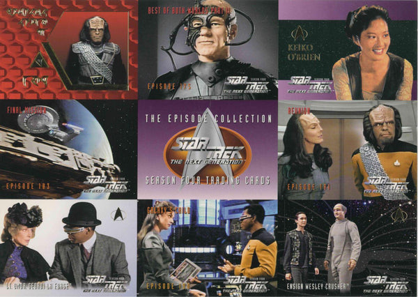 1996 SKYBOX STAR TREK NEXT GENERATION SEASON 4 UNCUT PROMO SHEET